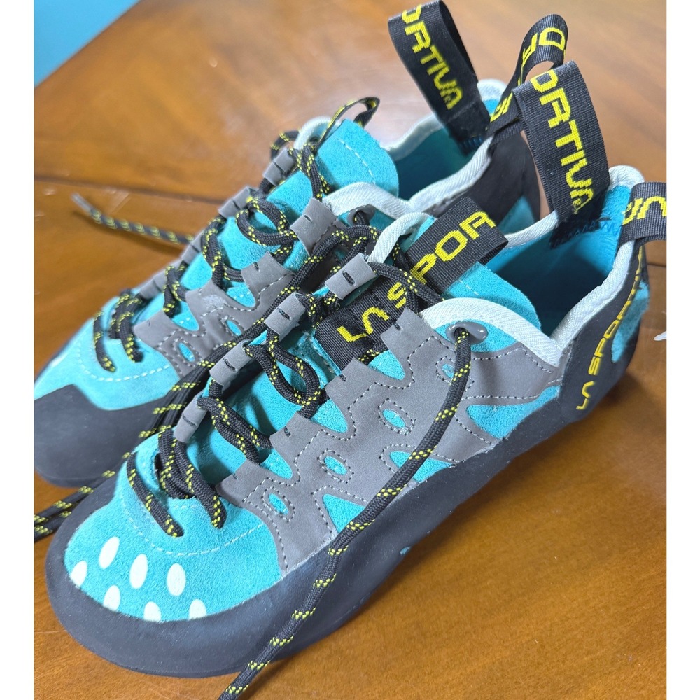 NEW La Sportiva Tarantulace Climbing Shoes US 6 EU 38 UK 5 Turquoise Blue Gray